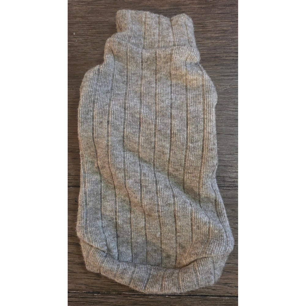 Heathered Dark Green Ribbed Knit Pet Turtleneck Sweater Small Dog Cat XS